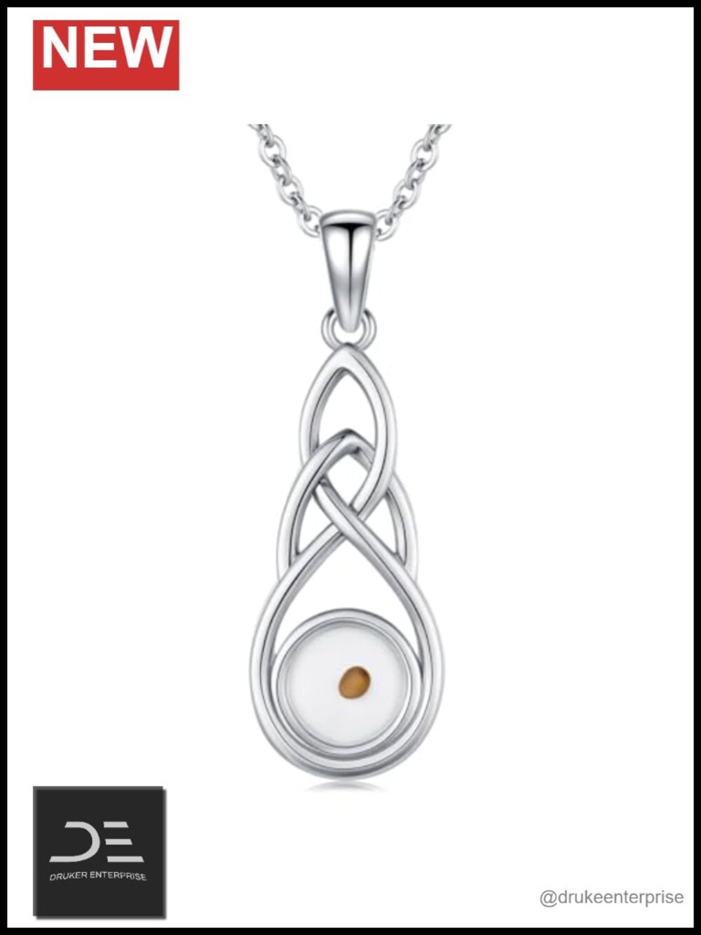 925 Sterling Silver Mustard Seed Pendant Necklace Christian Faith Gift Women